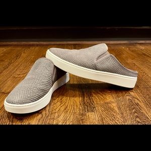 Sofft Grey Snake Skin Slip-On Sneakers